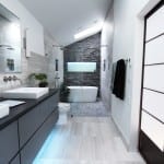 modern bathroom ideas cool gray bathroom vanity ideas open shower square sinks sliding doors contemporary bathroom ideas stacked stone bathroom digital shower