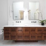 Custom walnut cabinet luxury walnut bathroom walnut vanity custom cabinetry in atlanta bathroom remodel ideas vanity ideas bathroom inspiration