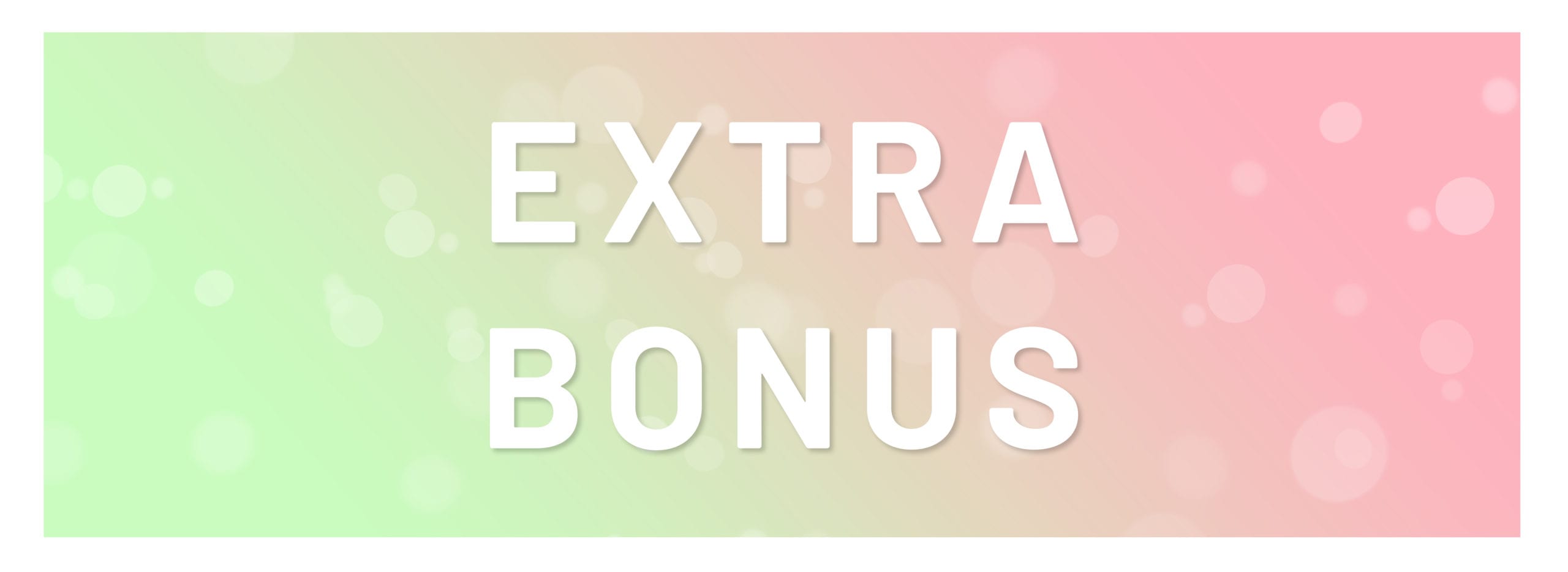 extra Bonus web Sticker Button