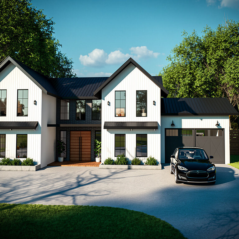 Custom Farmhouse Rendered